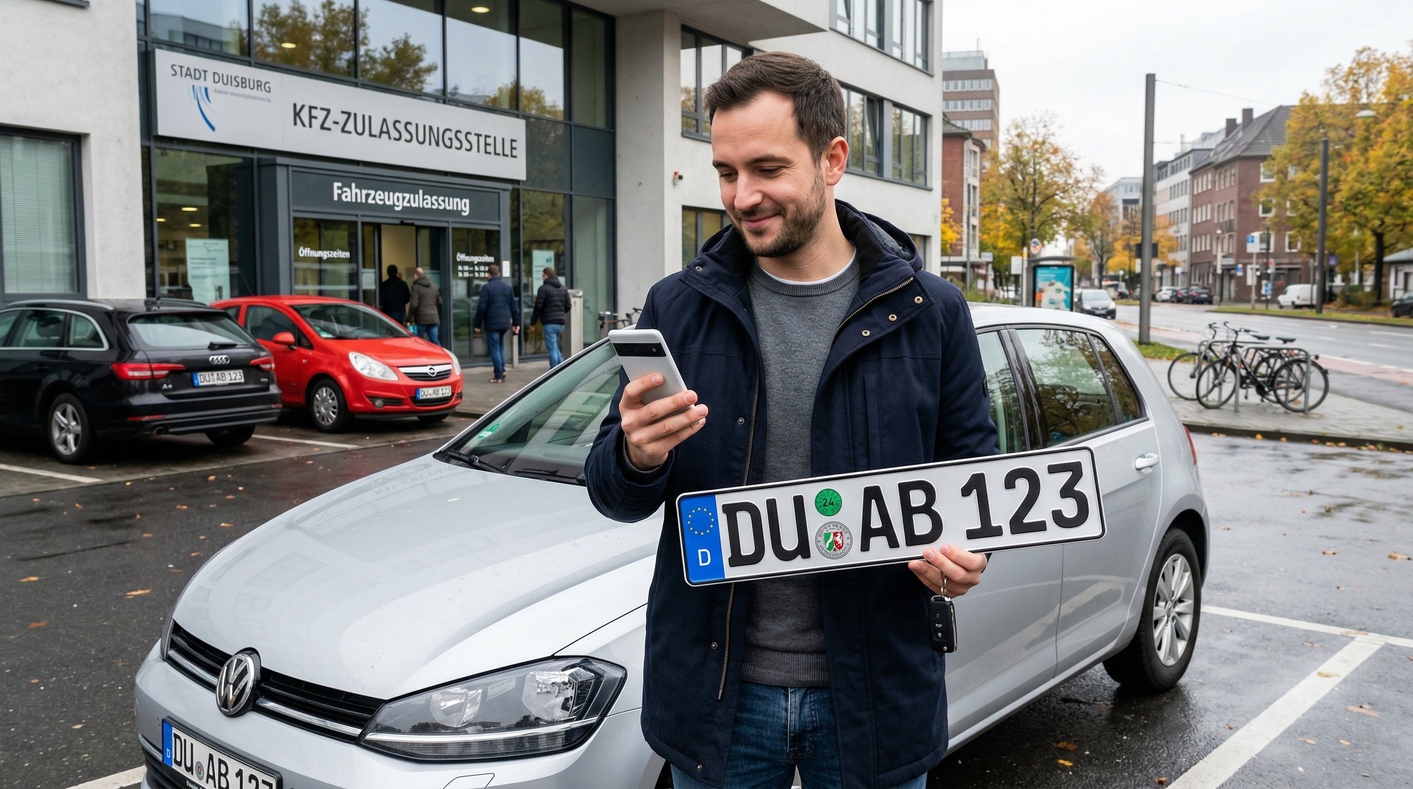 Wunschkennzeichen reservieren Duisburg (DU)